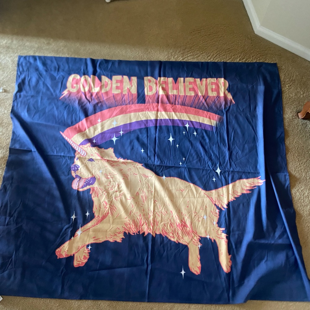 Golden Believer wall tapestry